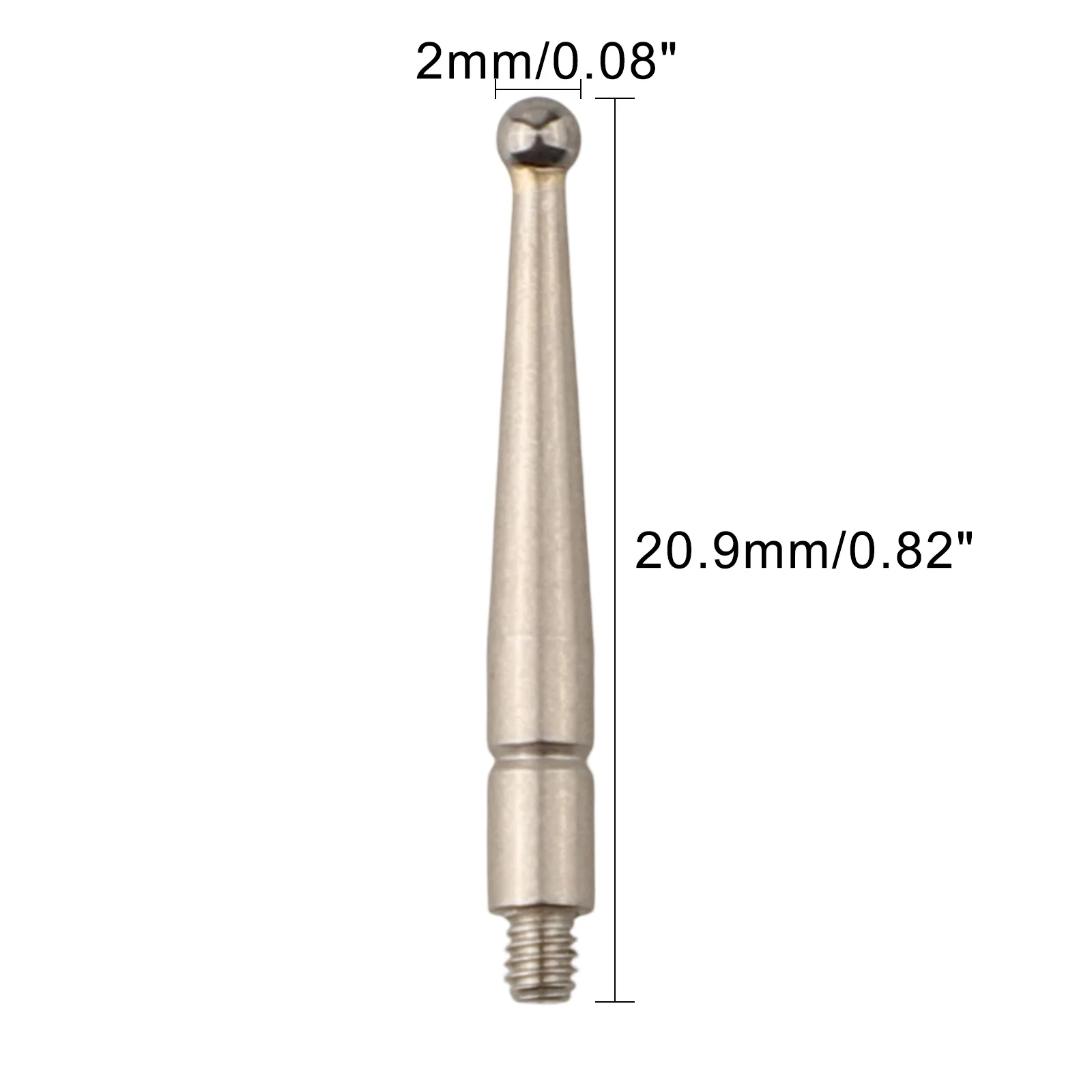 M1 8x0 35 Threaded Precision Probing Tool Made of Tough Tungsten Steel for Accurate Measurements in Instruments