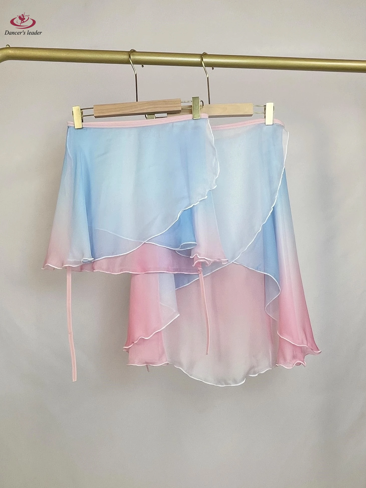 

Ballet Short Skirt Dual Color Gradient Women's Dance Skirt Gymnastics Practice Skirt Adult Women's Ballet Dress Lyrical Skirt