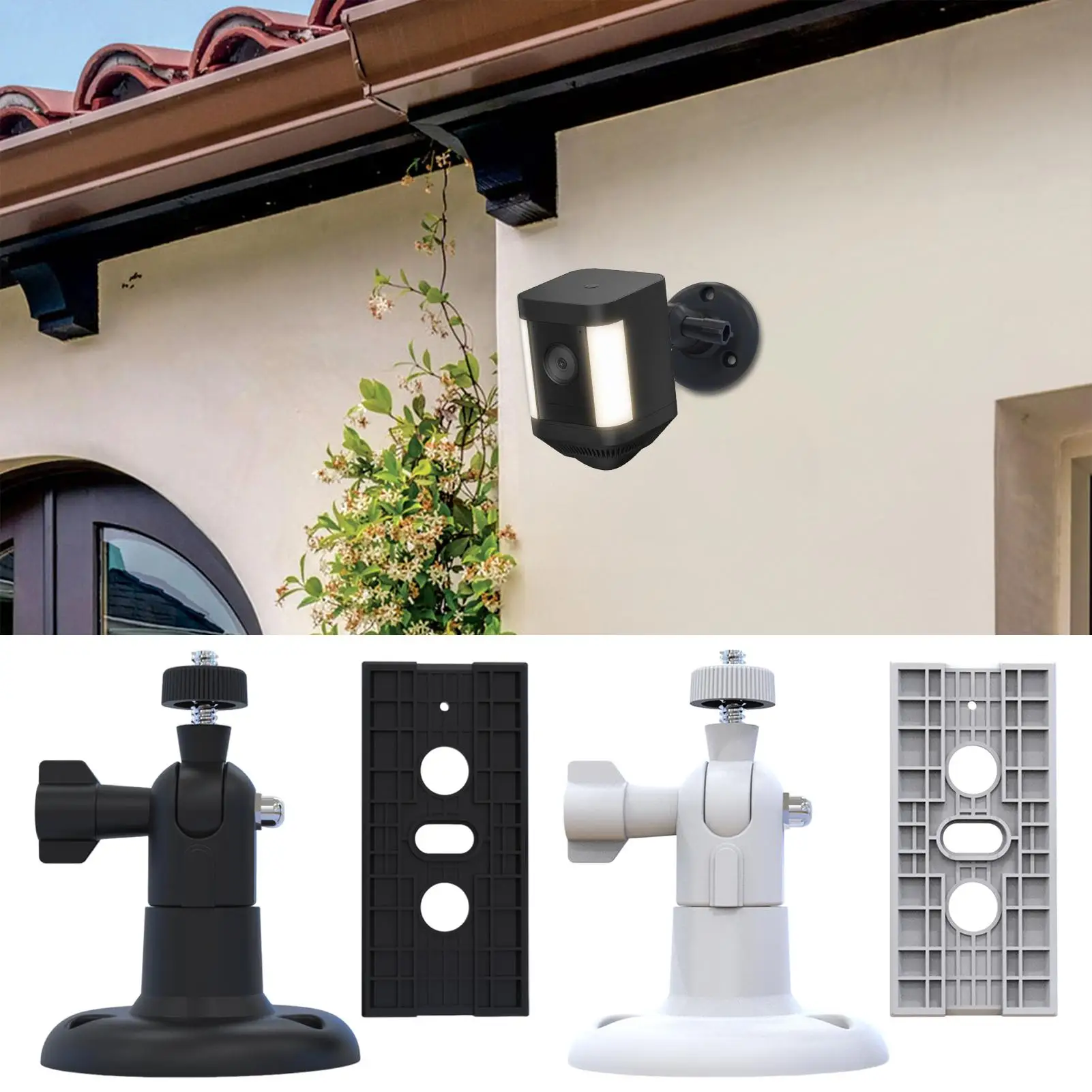 

Security Wall Indoor Adjustable Mount Camera Wall Mount Outside Camera Mount Monitor Holder for House Garden Bedroom Yard