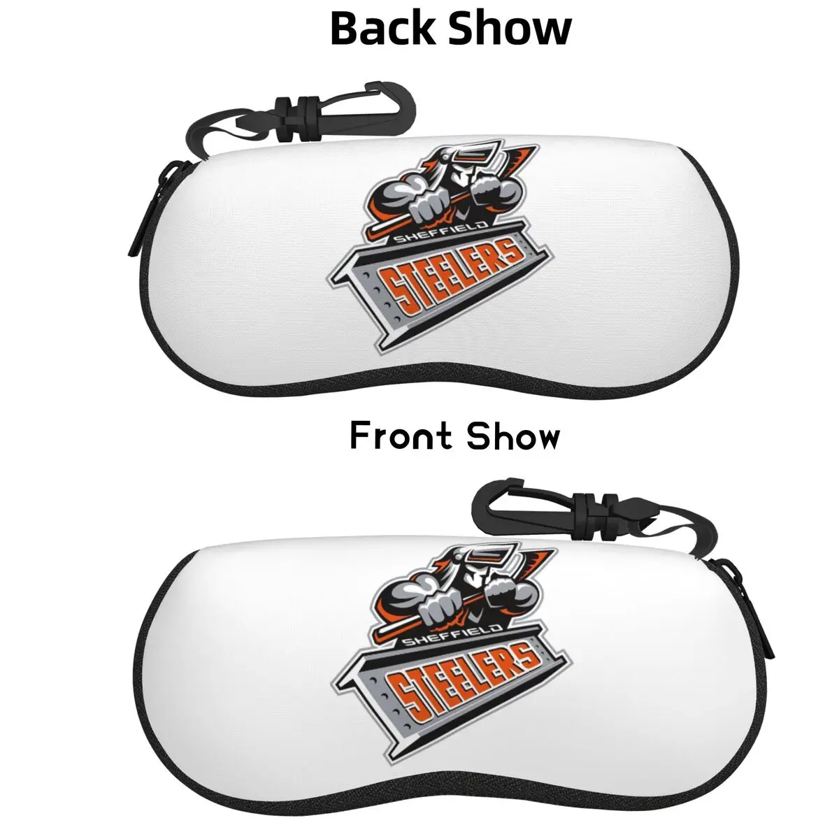 

The Sheffield Steelers Shell Glasses Case Protective Sunglasses Box Women Men Soft Eyeglasses Bag Pouch