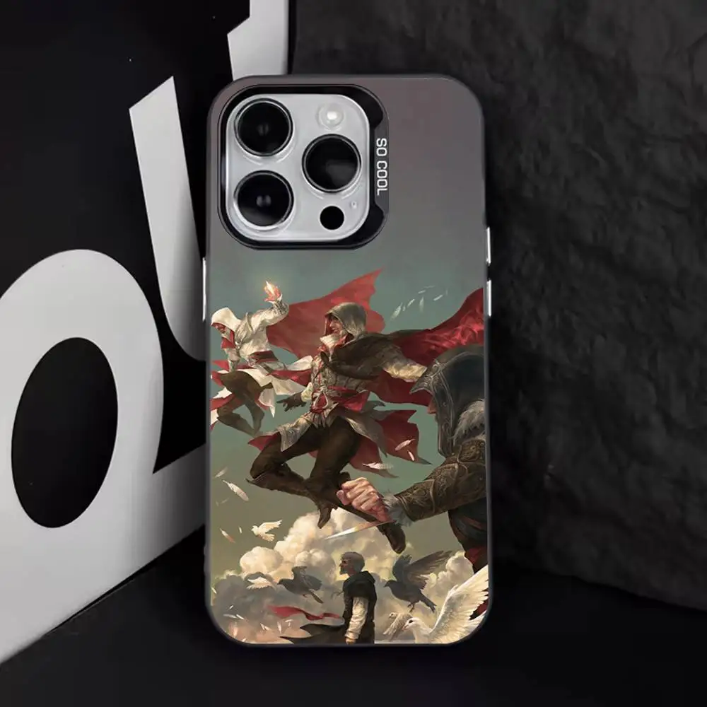 حافظة هاتف A-AssassinES Game C-Creed لهاتف iPhone 17,16,15,14,13,12,11,Pro,Max,Plus,E,Air,Mini Black Tpu