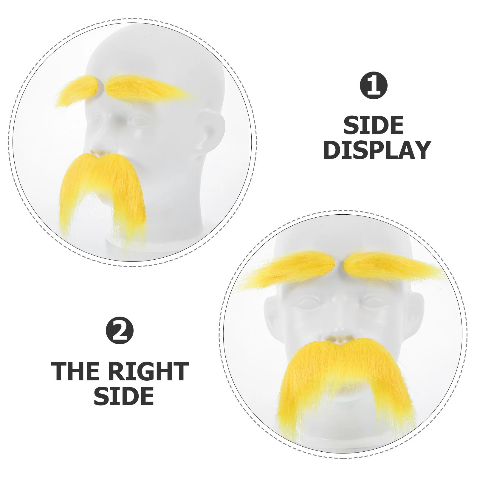 مجموعة الشارب والحواجب المزيفة، زي شعر الوجه الواقعي للرجال والنساء، دعائم حفلات الهالوين