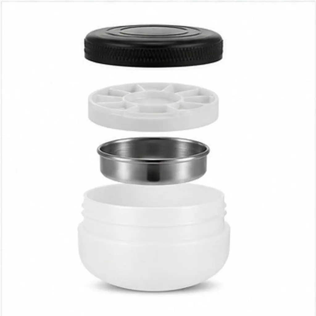 4Pcs Portable Artist Paint Palette Box Lightweight Outdoor Watercolor Oil Painting Mixing Palette Tray with Lid