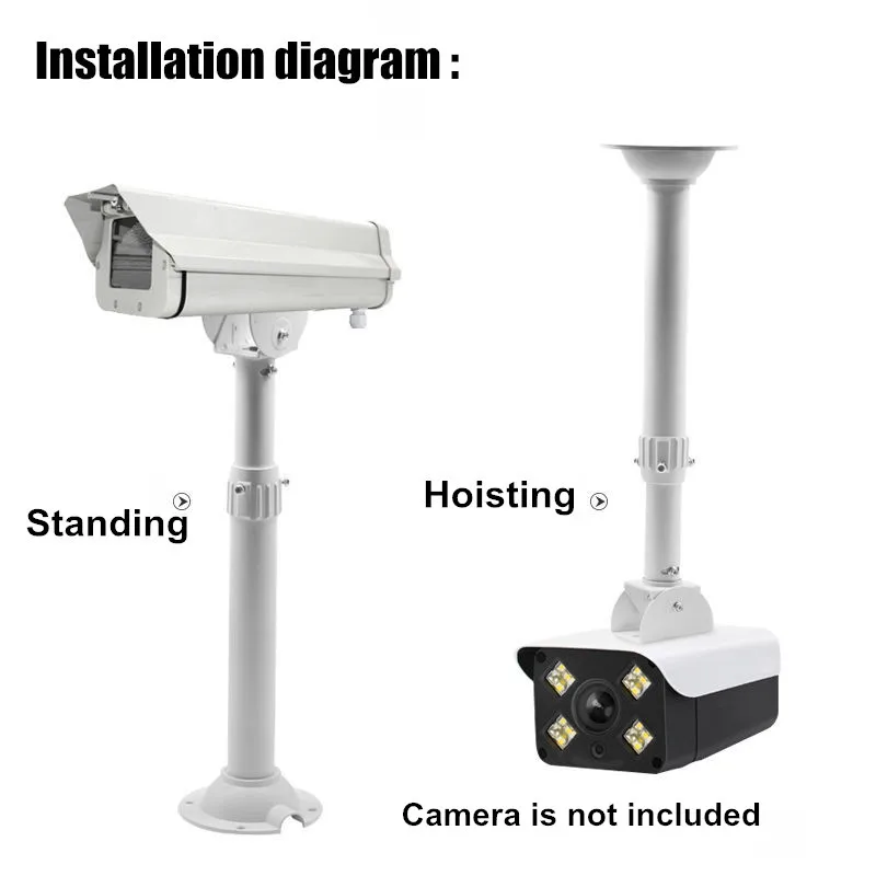 Imagem -04 - Segurança Cctv Câmera Suporte Extensão Monitoramento Suporte Telescópico para Hikvision Dahua Câmera 2040cm 3060cm 4080cm 60120cm de