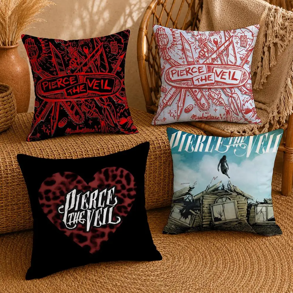 Funda de cojín Rock P-Pierce The Veil S, funda de almohada ultrasuave, tela cómoda como una nube con cremallera oculta