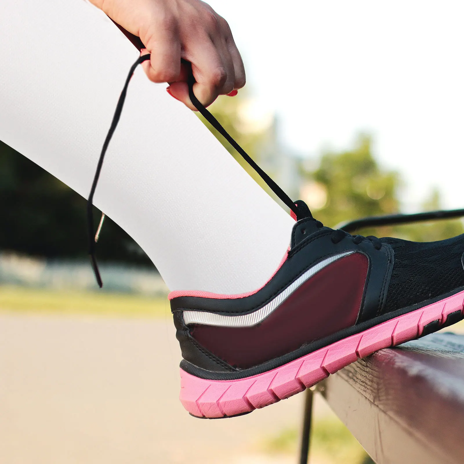 1 زوج تنفس جوارب ضغط المرأة الأبيض جوارب طويلة إلى الركب لمنع تورم الساق ممرضة العمل تحول طويلة الأمد