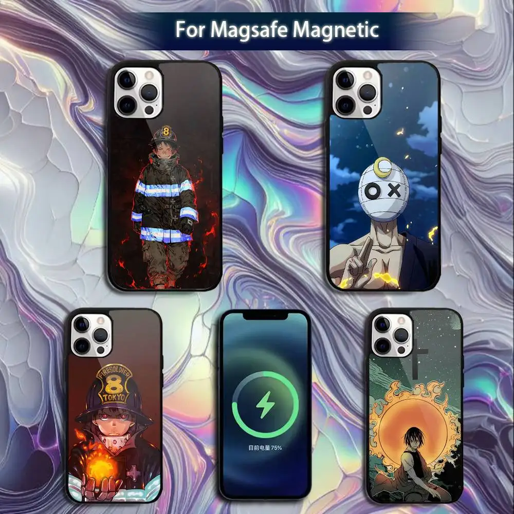 

F-Fire F-Force Cartoon Phone Case For iPhone 16e,16,15,14,13,12,11,Plus,Pro,Max,Mini Magsafe Magnetic Wireless Charging