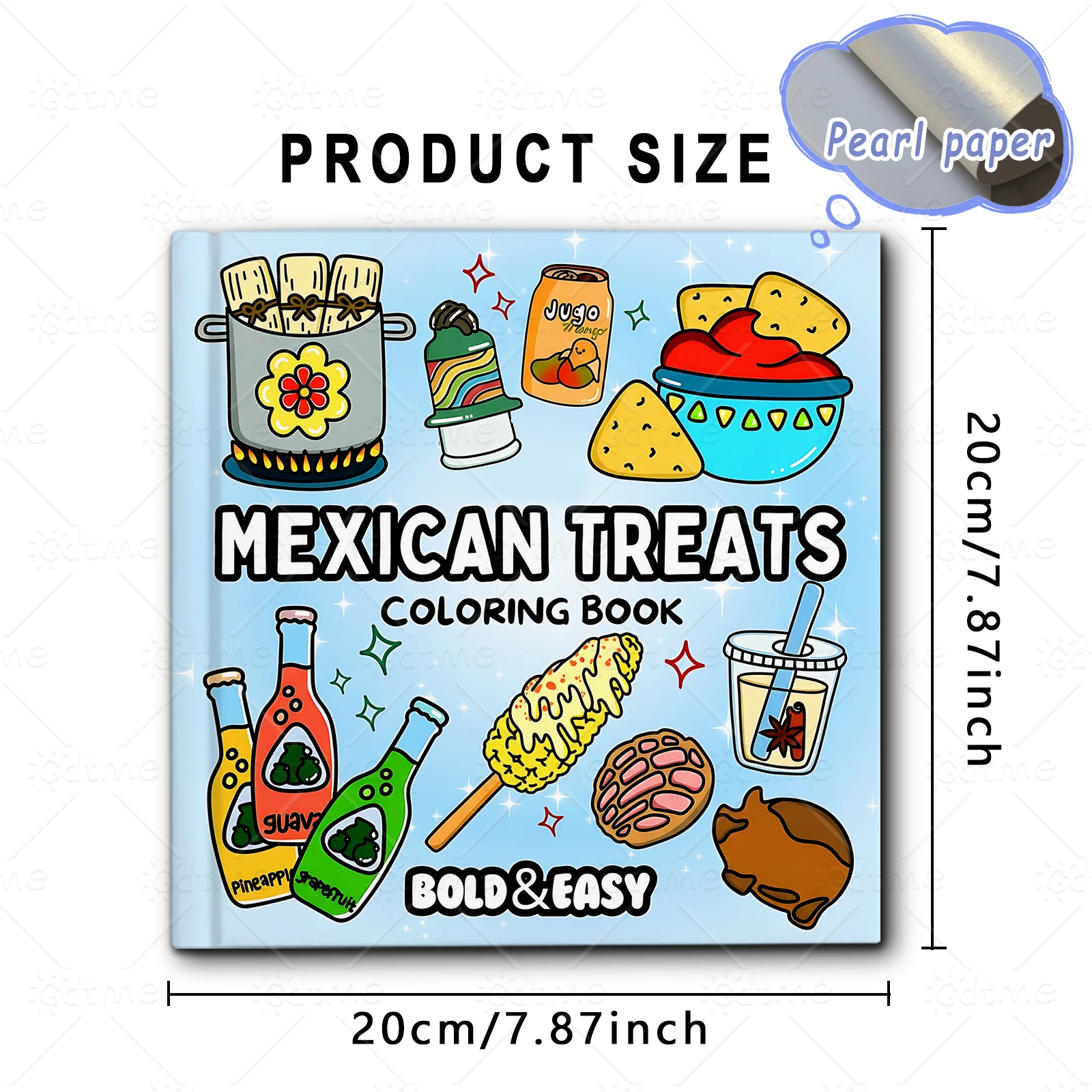 MEXICAN TREATS Malbuch für Erwachsene mit niedlichen, gemütlichen täglichen Aktivitäten zur Entspannung (Cozy Spaces Coloring) – Detail 3