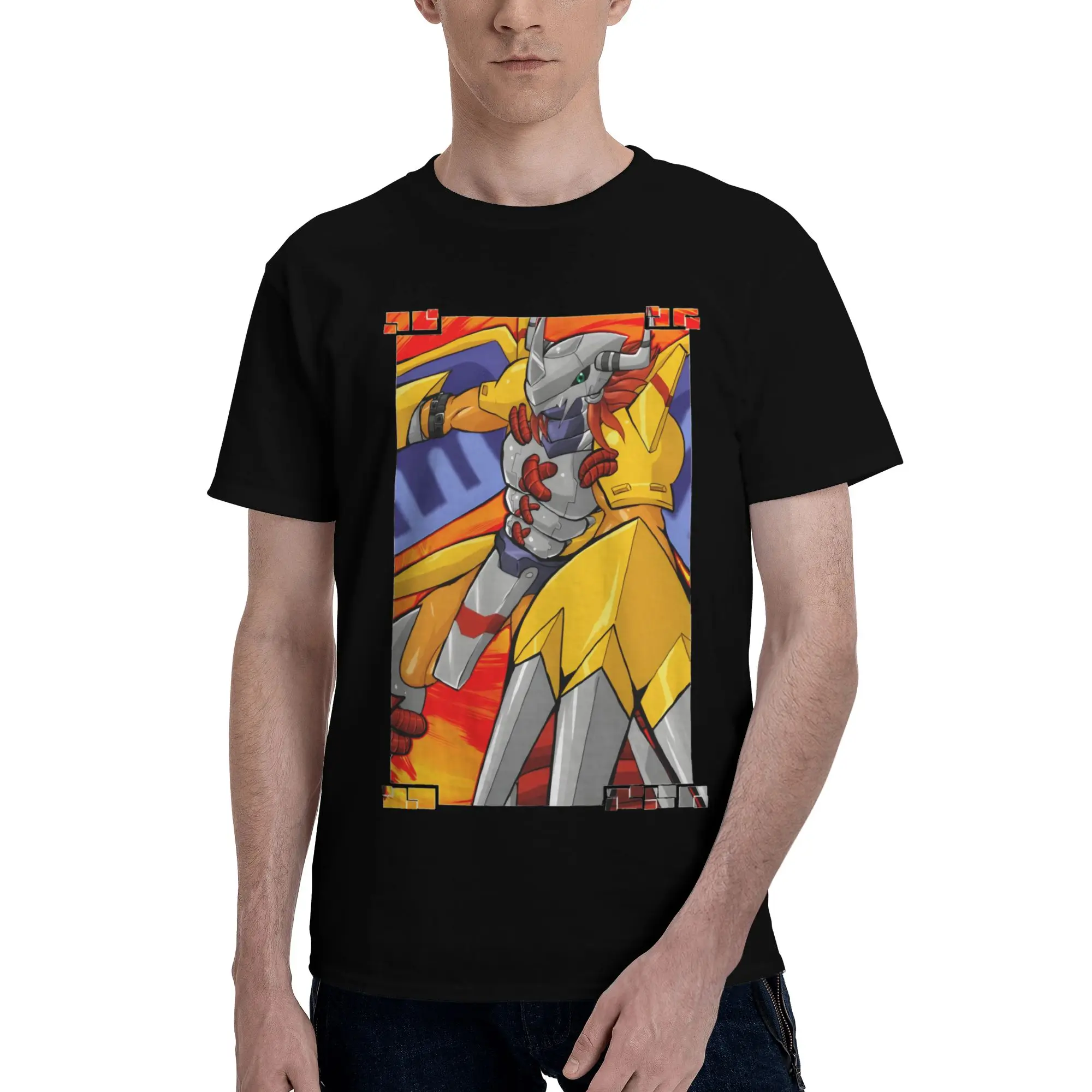 Digimon 6 Novelty 100% Cotton T-Shirt Bandai Tees Tops For Men