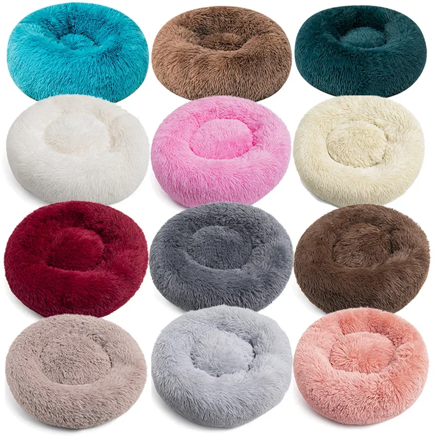 Warm Sleeping Cat Nest Soft Long Pluh Best Pet Bed Super Soft Cat Bed Dog Cat Product Accessories Dog Bed For Small Dogs