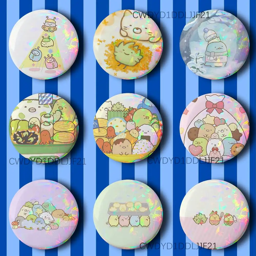 

Cute S-Sumikkogurashi Badge Brooch Figure Lapel Pins Clothes Backpack Fashion Cute Collection Decoration Display