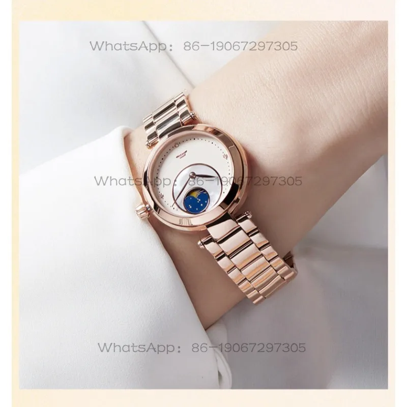 Automatic Mechanical Watch Waterproof Bottom Diamond Women's Watch