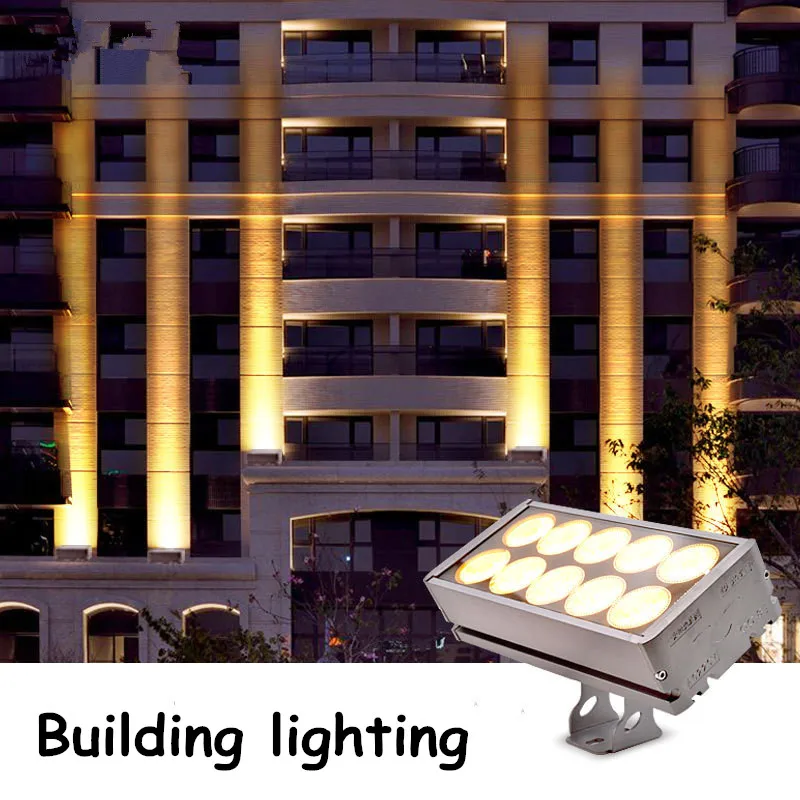 A Beam of Light LED Wall Washer Outdoor Lighting Architectural Lighting Projection Light Spotlights Highlight Waterproof Lamp