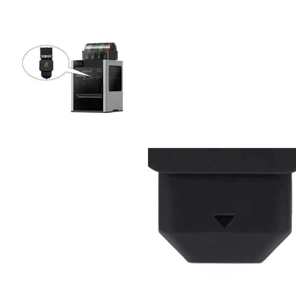 

652F Высокостойкий носок с силиконовым рукавом для H2D -принтера. Горячий защитный крышка 300 ° Cthermal изоляция