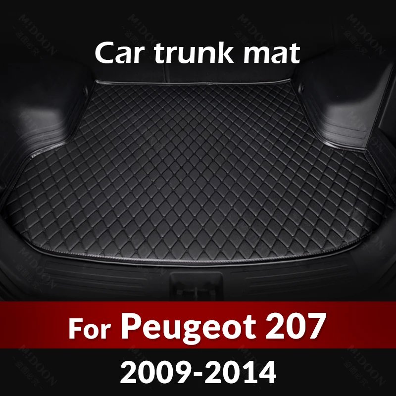 

Car Trunk Mat For PEUGEOT 207 2009 2010 2011 2012 2013 2014 Custom Car Accessories Auto Interior Decoration