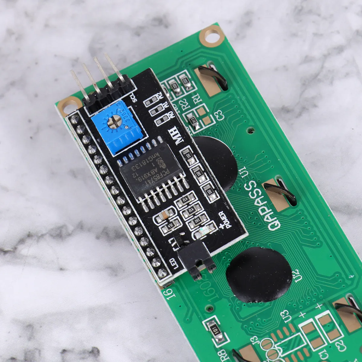 1602a Serial LCD Display Durable Backlight Module Interface Compatible for Mega R3 Serial LCD Module