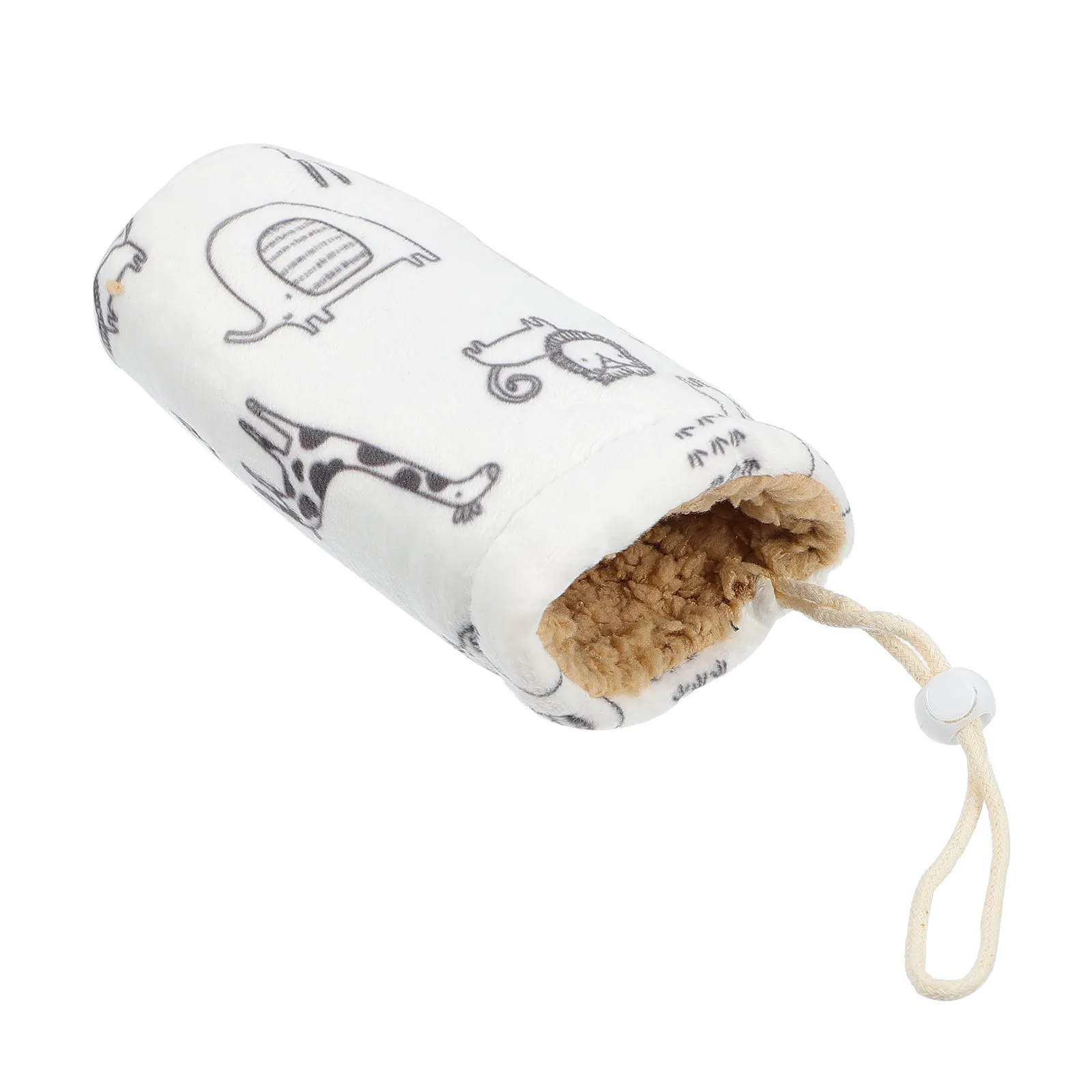 

Baby Bottle Insulation Cover Thickened Lamb Cashmere Lining Drop Protection Cotton Travel Holder Washable Nursing Sleeve