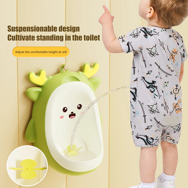 

Dinosaur Potty Trainer-Wall Mounted Pee Urinal , Standing&Hanging Toilet Training Tool for Toddler Bathroom Learning