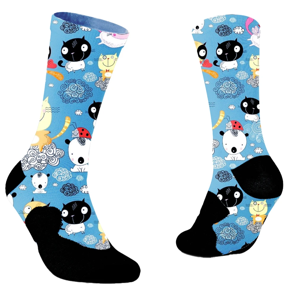 2024 New Space cartoon socks slip calzini da ciclismo in silicone calzini da bicicletta calzini da corsa all'aperto per biciclette compressi