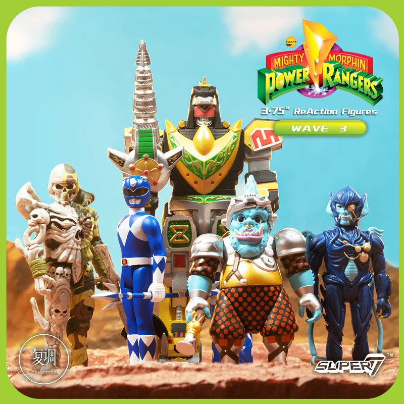 

In Stock Mighty Morphin Power Rangers Series 3 Blister Card Dragonzord Retro Collectible Action Figure Decoration Model Toy