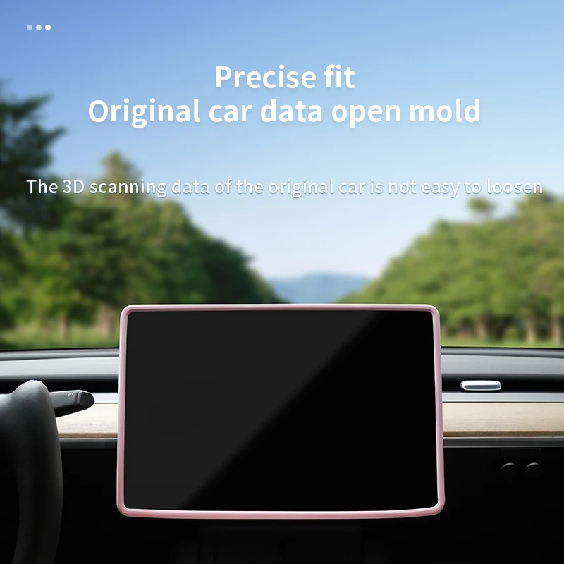 Per Tesla Model 3 Y Highland Screen Protector cornice in Silicone Display Edge Body Cover accessori per il controllo centrale 2024 2023 2022