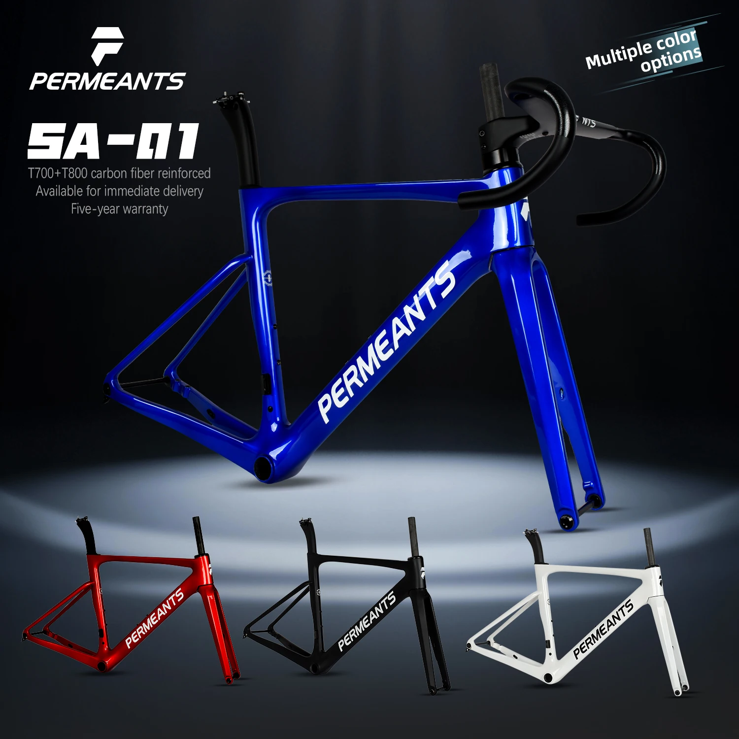 

Permeants SA-01 Комплексная дорожная рама из углеродного волокна Велосипедная рама с ручкой Велосипедная рама Легкая велосипедная рама