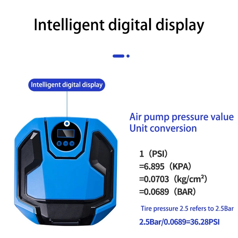 Przenośny do samochodu pompa sprężarki powietrza cyfrowa pompka do opon DC 12V światła LED Auto pompka do opon pompy powietrza do motocykla