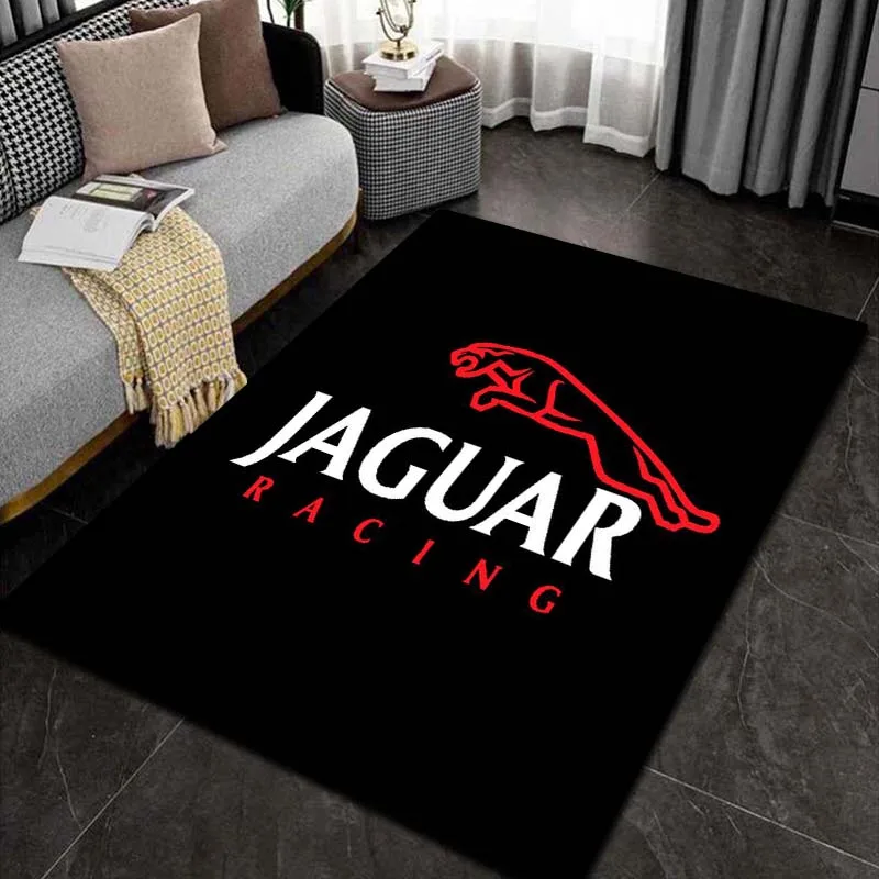 

2025 New Multi Size Luxury Car J-JAGUAR Logo Carpet Home Living Room Bedroom Decoration Bathroom Bedside Area Anti slip Carpet