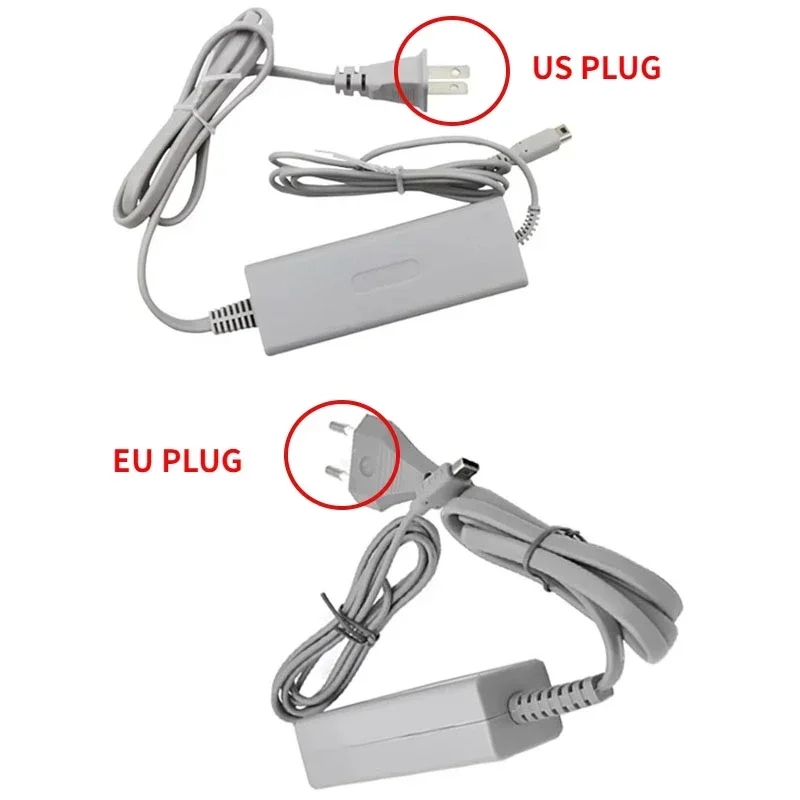 For Nintend Wii U Tablet Joystick AC Charger 100-240V US/EU Plug Home Wall Power Supply Adapter for WiiU Pad
