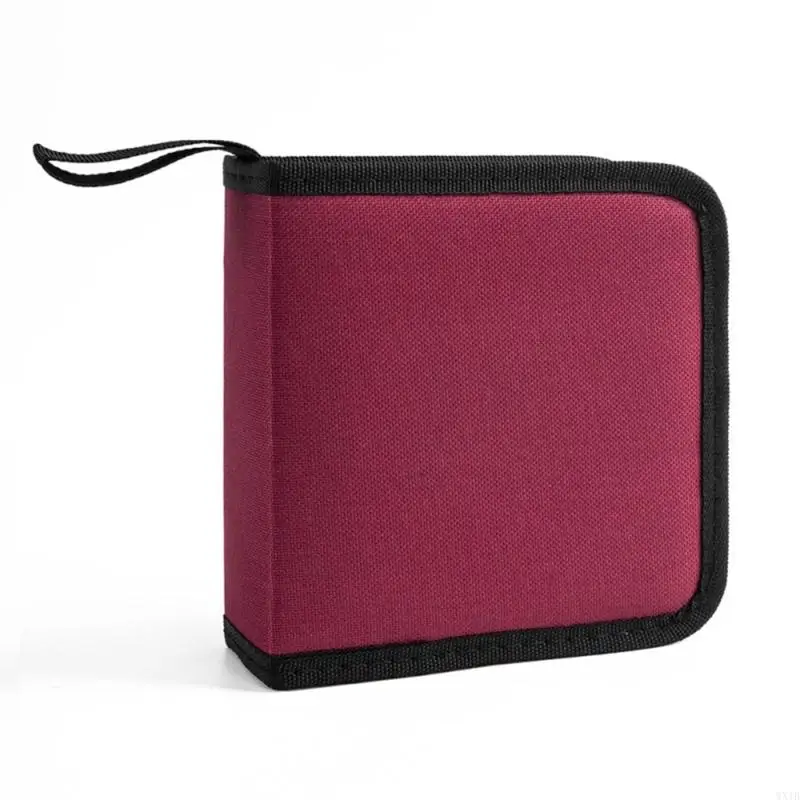 Oxford Fabric Car CDs Holder Case Bag 40-Pocket  Disc Storage Solution Keep Safe 