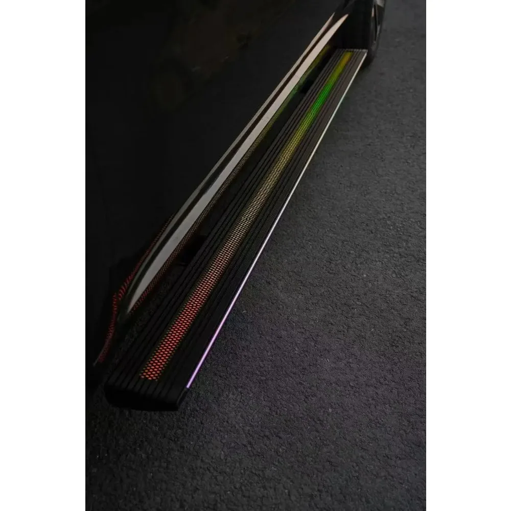 لتويوتا تاكوما 4x4 لوحات تشغيل الطاقة الكهربائية التلقائي قابل للسحب خطوات جانبية ملحقات الشاحنة الخارجية على الطرق الوعرة جاهزة #6