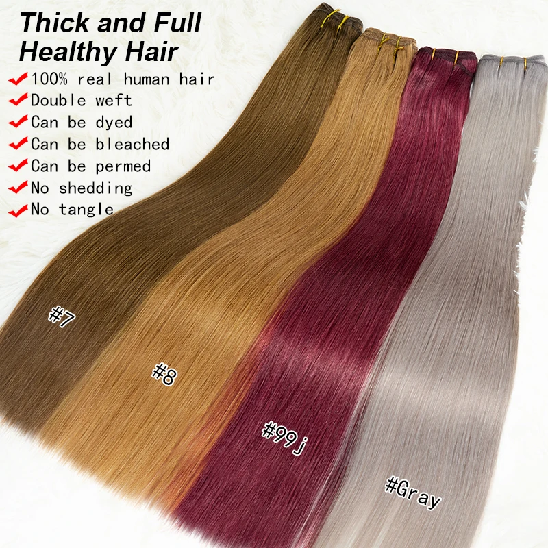 Shinehair Haarverlängerungen für Frauen, 100 % Haar, gerade, rohe Bundles, menschliches Haar, Bündel, Flechten, reines Haar, 613, blonde Farbe