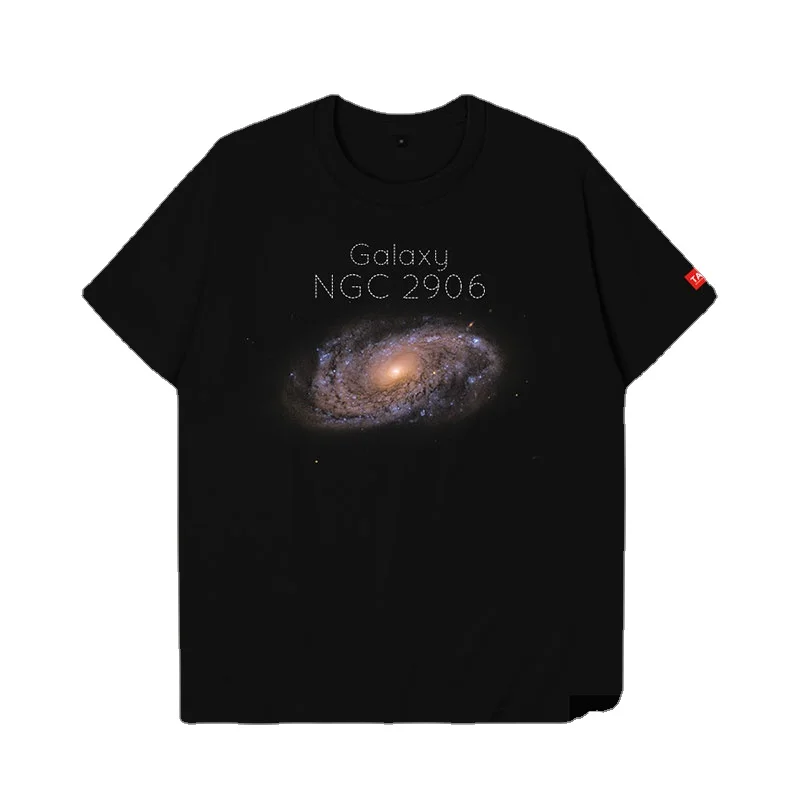 NGC2906 Spiral Galaxy Cosmic Astronomy Leo T Shirt. Short Sleeve 100% Cotton Casual T-shirts Loose Top Size S-3XL