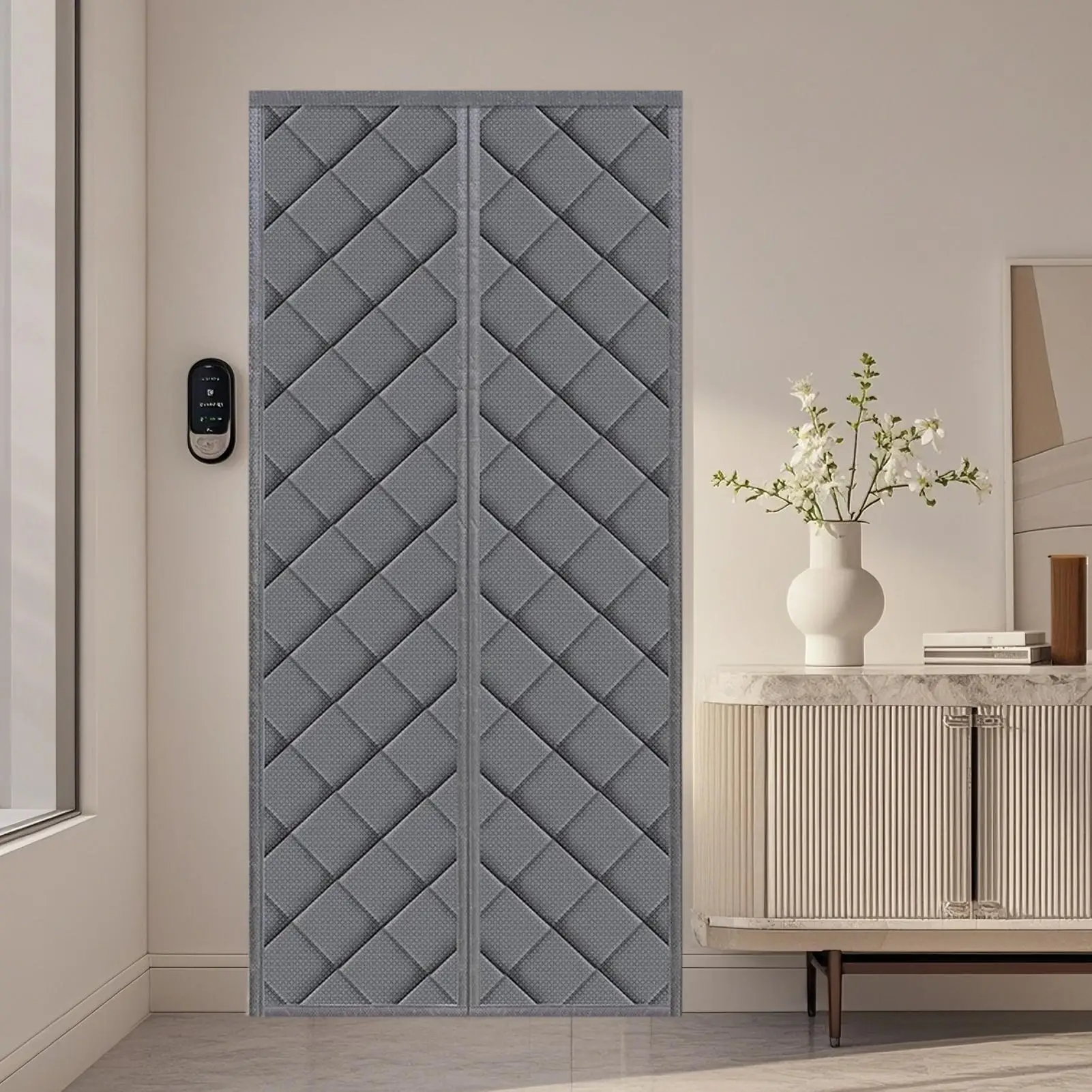 

Insulated Door Cover Windproof Magnetic Magnetic Thermal Insulated Door Curtains For Kitchens Doorway Bedrooms Nursery Bedroom