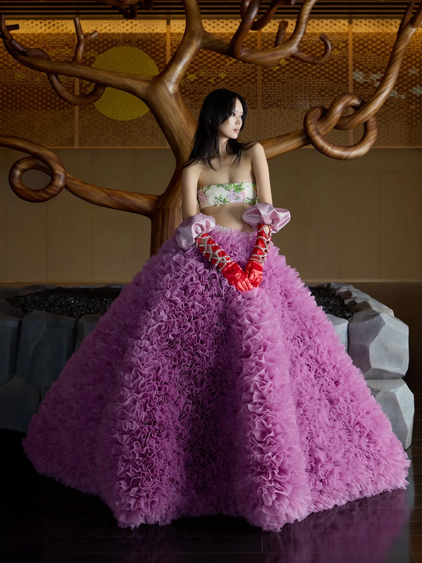 طبقات مذهلة تول تنورة الزفاف مرونة الخصر الكرة ثوب الزفاف التنانير مخصص الألوان حجم كامل الكشكشة حفلة موسيقية تنورة الدعائم #2