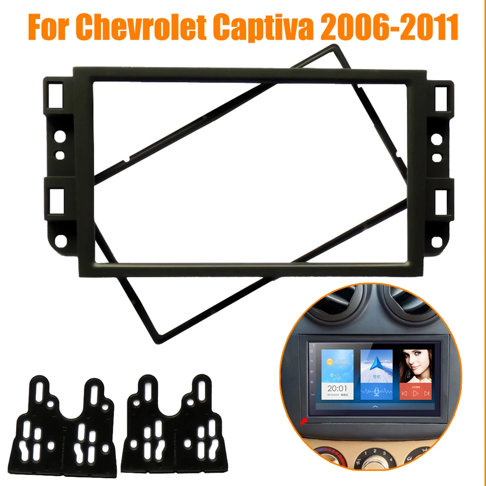 Video Audio Modification Frame 2DIN Conversion Panel Bracket For Chevrolet Lova Captiva Gentra Aveo 2006 2007-2011 Accessories