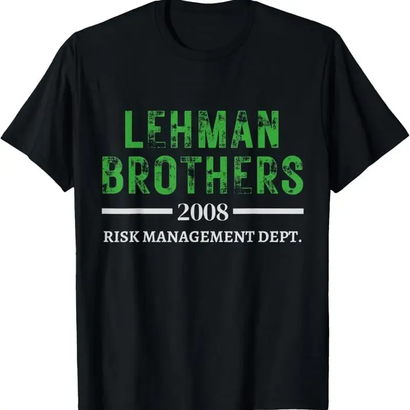 Lehman Brothers 2008 Risk Management Dept T Shirt