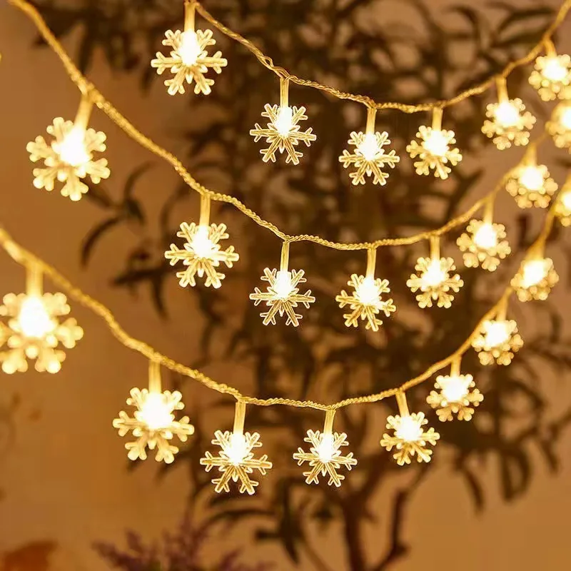 6M USB/Battery Power LED Ball/star/snowflake Garland Lights Fairy String  Lamp Christmas Holiday Wedding Party Lights Decoration