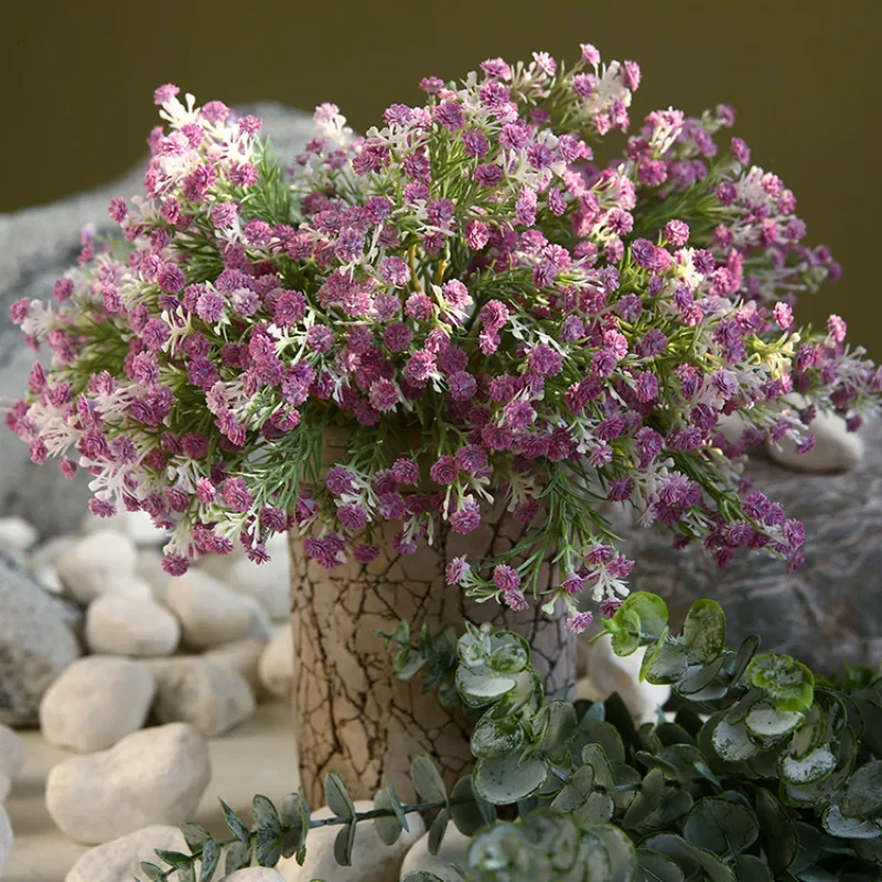 7pcs/bouquet Artificial Baby's Breath Gypsophila Artificial Flowers Wedding Home Decoration Flower Accessories Home Decoration