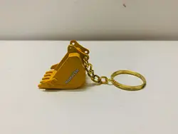 Komatsu Bucket key chain Keyring Metal Model