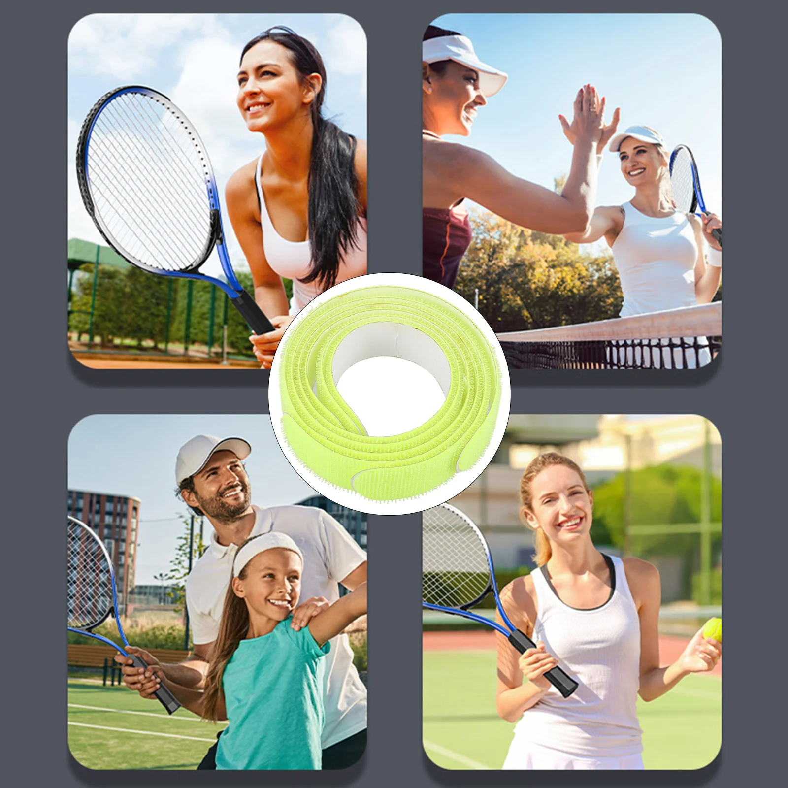 

3pcs Beach Tennis Racket Ball Retriever Lightweight Fluorescent Frame Protector For Outdoor Sports Racket Accessories