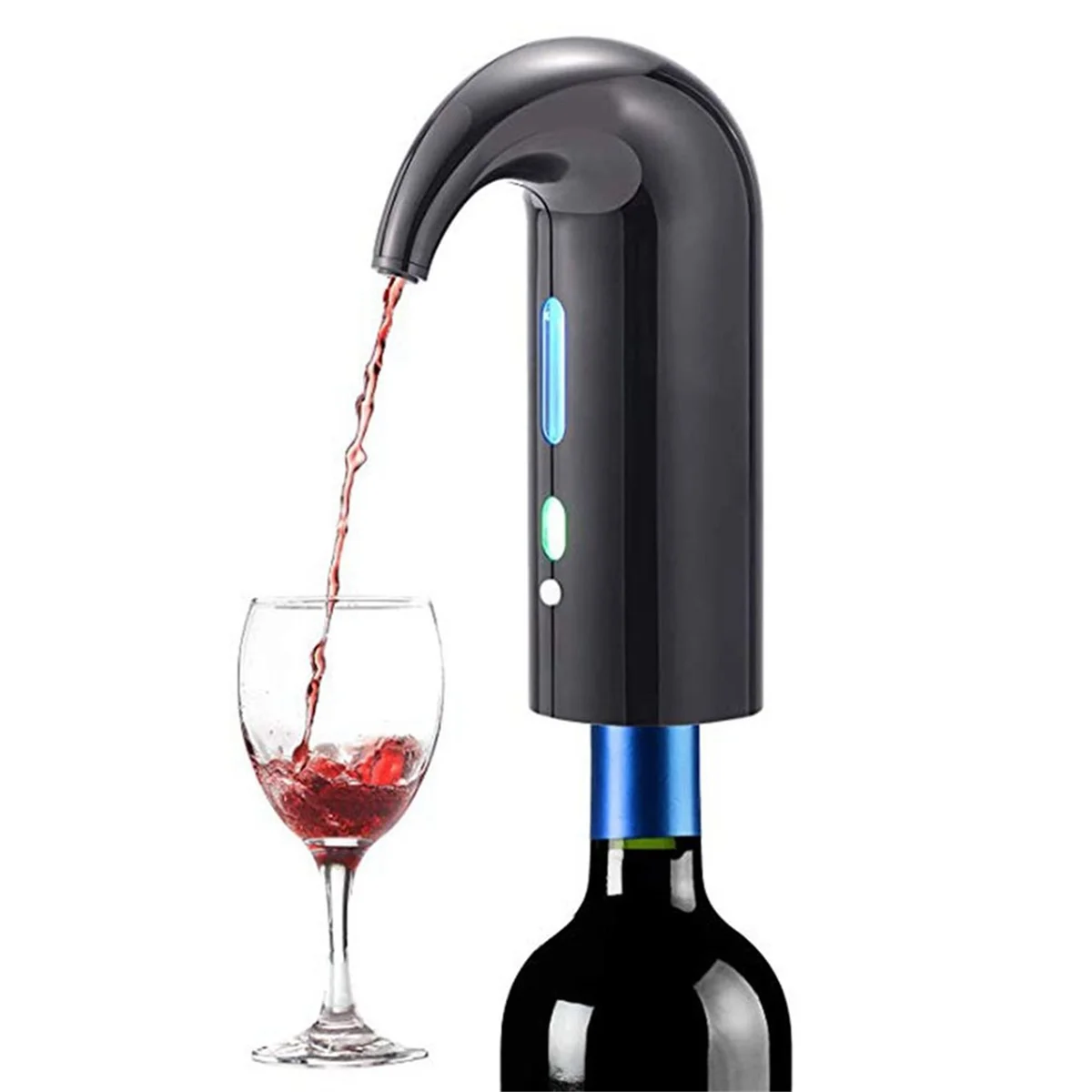 Verseur de vin électrique aste USB, aérateur, distributeur, pompe, carafe à cidre, accessoires noirs