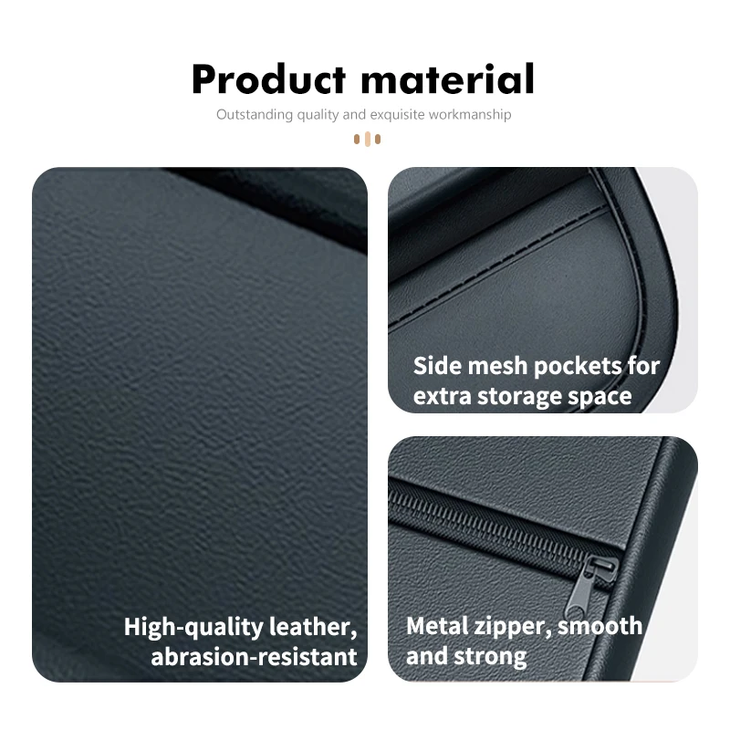 Universal Car Armrest Box Height Pad With Pocket Accessories For Skoda Superb Derivative Karoq Kamiq MK3 Fabia Rapid Favorit view 4