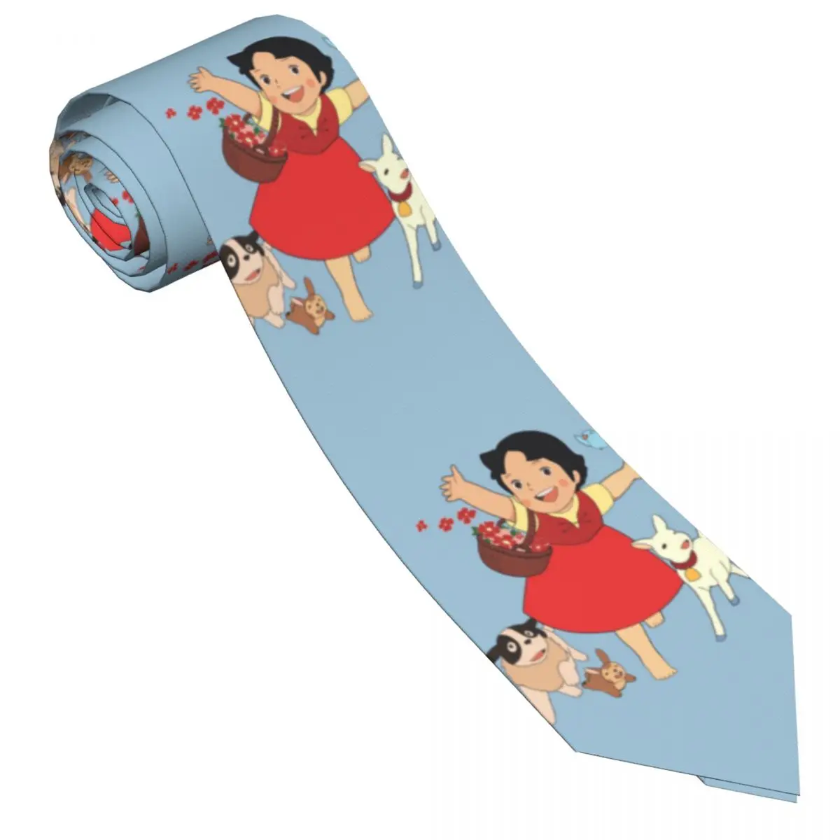 

Men's Tie Cartoon Heidi The Girl Neck Ties Anime Cute Funny Collar Tie Design Daily Wear Party Quality Necktie Accessories