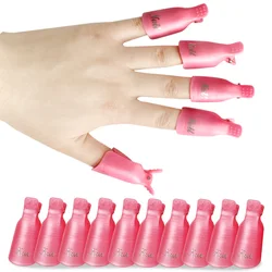 Nail Remover Clips for Removal to Remove Semi Permanent Uv Gel Polish Soak Off Manicure Cleaner Cotton Wipes Pressed for Nails