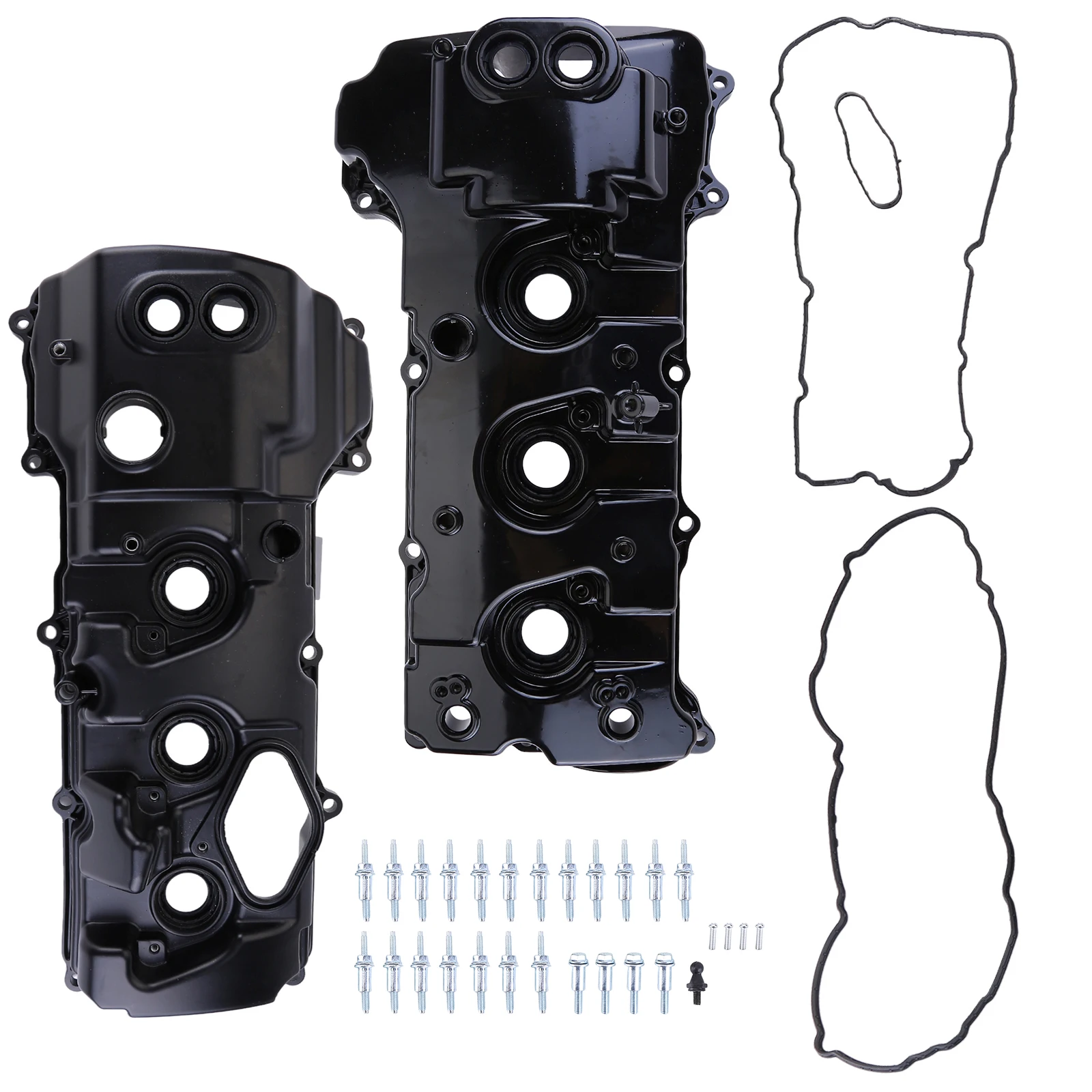 ฝาครอบวาล์วซ้ายและขวา สำหรับรถฟอร์ด F-150 ปี 2013-2016 และฟอร์ด เอ็กซ์พีดิชั่น ปี 2015-17 เครื่องยนต์ 3.5 ลิตร (วัสดุอะลูมิเนียม) รุ่น DL3Z6582C