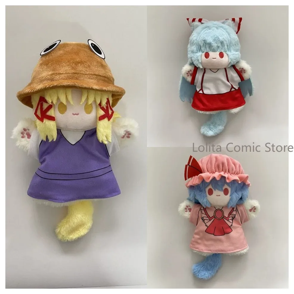 Touhou Project Fujiwara no Mokou Remilia Scarlet Moriya Suwako Cosplay Plush Doll Stuffed Toy Hand Puppet Collection Xmas Gift