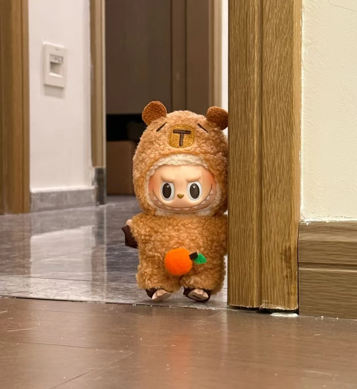 

For 17cm Labubu clothes Cute animal jumpsuit, Classic Capibara set, fashionable labubu doll clothing, labubub accessories