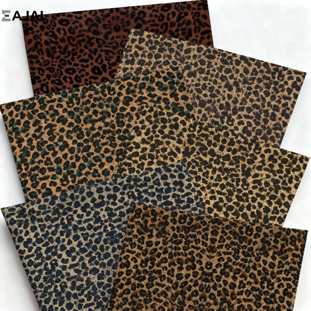 

New Animal Print Fabric Leopard Cloth 100% Polyester Cotton Touch Material for Quilting Craft DIY Handmade Bag Accessories