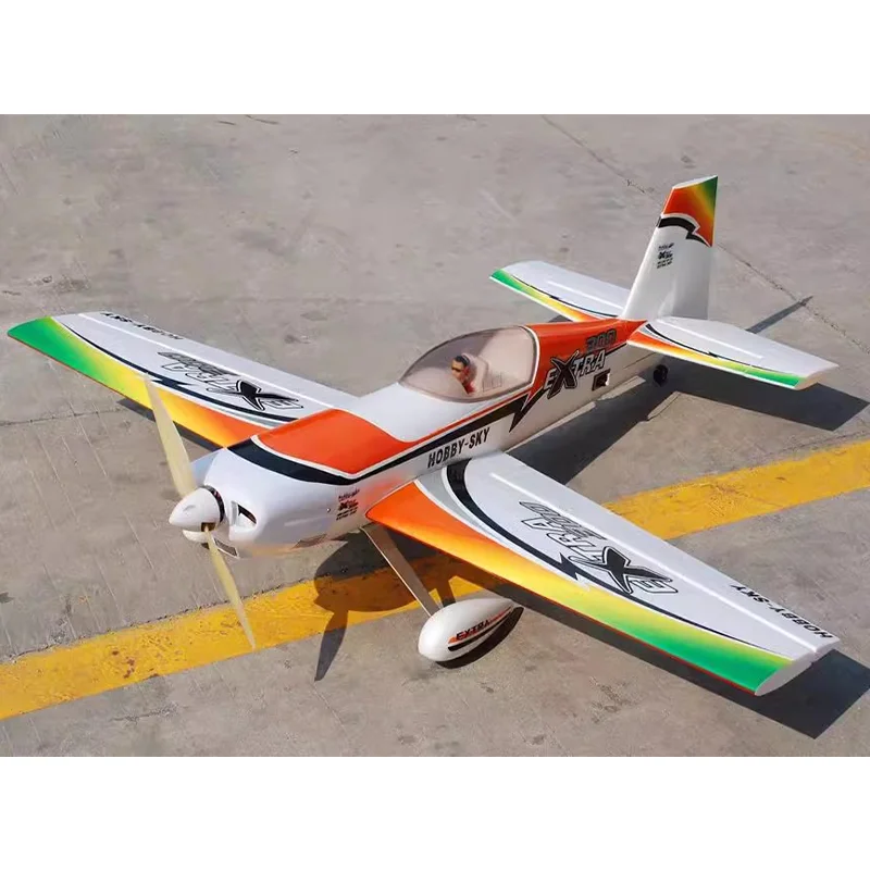 โมเดลเครื่องบินผาดโผนจำลอง Extra300 3D haofei 30e1เมตร2-Span aeroplane Wing 4S